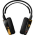Black and Gold Scattered Marble SteelSeries Arctis 3 Skin